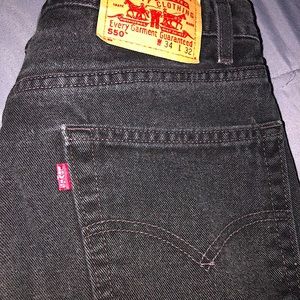 Levi’s 505 Black Jeans 34 x 32